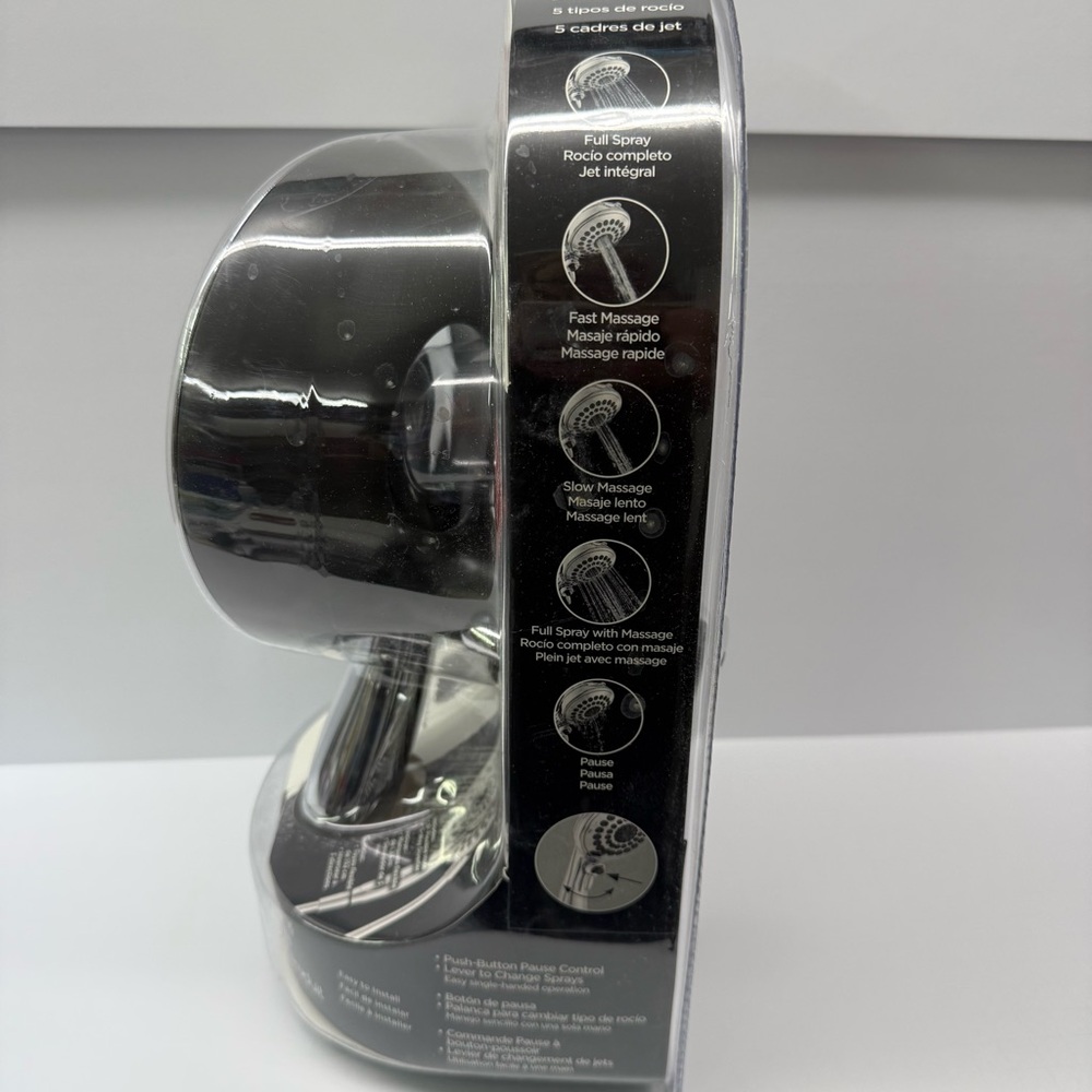 Delta In2ition 2 in 1 5-Spray Fixed and Handheld Shower Head Chrome Dual - Picture 4 of 8